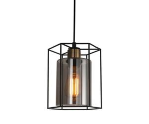 Netlighting Kalula Industrial Retro 1 Light Lanterns Pendant Ceiling Light E27 in Black Netlighting Black
