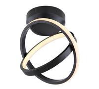 Netlighting Kamilla Semi Flush Ceiling Light Matt Black 2x LED 3000K Netlighting Black