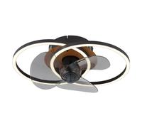 Netlighting Karen Ceiling Fan Black 3 Blade 2x LED Dimmable 2700-6500K Remote Netlighting Black