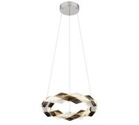 Netlighting Karilion 37cm Pendant Ceiling Light Chrome LED 4000K in Grey Netlighting Grey