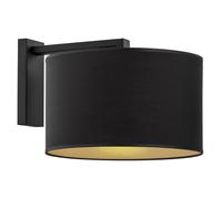 Netlighting Karin Wall Lamp With Shade Black With Golden Mean Black Structure Netlighting Black
