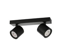 Netlighting Karlota Modern Twin Ceiling Spotlight GU10 in Black Netlighting Black