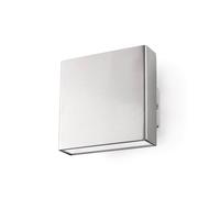 Netlighting Kaula LED Outdoor Small Up Down Wall Light Matt Nickel IP44 in Grey Netlighting Grey