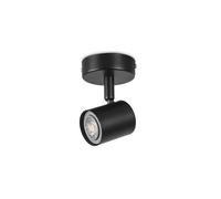 Netlighting Keeper Simple Single Adjustable Spotlight GU10 Black Netlighting Black