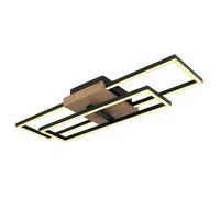 Netlighting Kendra 60x15cm Semi Flush Ceiling Light Matt Black 2x LED 3000K | Size: 60x15 cm Netlighting Black 60x15 cm