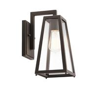 Netlighting Kichler Delison Outdoor Wall Lantern Rubbed Bronze IP44 in Brown Netlighting Brown