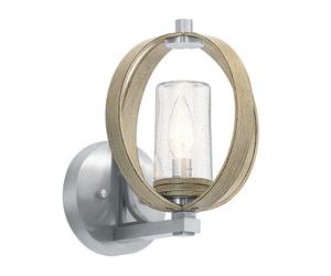 Netlighting Kichler Grand Bank Outdoor Modern Wall Lamp Distressed Antique Grey IP44 Netlighting Grey