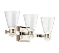 Luminosa Lighting Luminosa Kichler Kayva Integrated Led Wall Lamp Polished Nickel, 3000K, Ip44