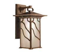 Netlighting Kichler Morris Outdoor 1 Light Wall Lantern Copper IP44 in Brown Netlighting Brown