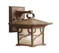 Netlighting Kichler Morris Outdoor 1 Light Wall Lantern Copper IP44 in Brown Netlighting Brown