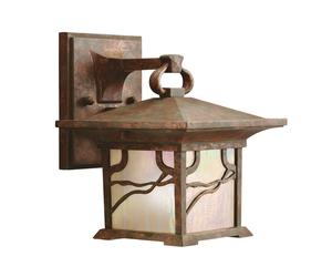 Netlighting Kichler Morris Outdoor 1 Light Wall Lantern Copper IP44 in Brown Netlighting Brown
