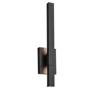 Netlighting Kichler Nocar Medium LED Outdoor Modern Wall Lamp Black 3000K IP44 Netlighting Black