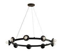 Netlighting Kichler Palta Cylindrical Pendant Black 9x E14 Netlighting Black