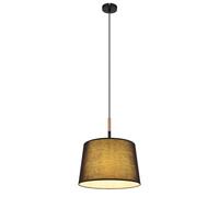 Netlighting Kikki Cylindrical Pendant Ceiling Light Matt Black 1x E27 Netlighting Black