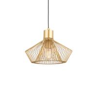 Netlighting Kimberley Single Pendant Ceiling Lamp Gold Paint Finish Netlighting Gold