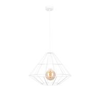 Netlighting Kira Wire Frame Pendant Ceiling Light White 52cm 1x E27 Netlighting White