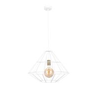 Netlighting Kira Wire Frame Pendant Ceiling Light White Gold 52cm 1x E27 Netlighting White