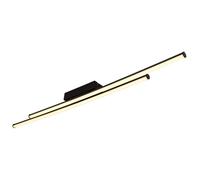 Netlighting Kirina Integrated LED Semi Flush Ceiling Light Matt Black 2x LED 3000K Netlighting Black