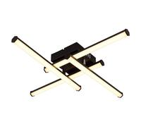 Netlighting Kirina Integrated LED Semi Flush Ceiling Light Matt Black 4x LED 3000K Netlighting Black