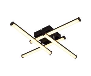 Netlighting Kirina Integrated LED Semi Flush Ceiling Light Matt Black 4x LED 3000K Netlighting Black