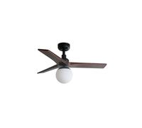Netlighting Klim Small Black Walnut Ceiling Fan DC E27 6 Speed Netlighting Black