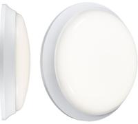 Netlighting Knightsbridge 230V IP54 14W IP54 LED Bulkhead with Emergency 4000K BL12ALEDEM in White Netlighting White