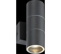 Netlighting Knightsbridge 230V IP54 GU10 Up & Down Wall Light Anthracite OWALL02A in Black Netlighting Black
