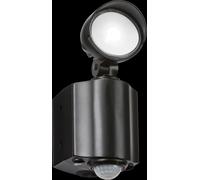 Netlighting Knightsbridge 230V IP55 LED Security Spotlight Black FL8ABK Netlighting Black