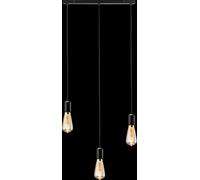 Netlighting Knightsbridge CALLA 230V E27 Contemporary 3 Light Bar Pendant Matt Black CALCO3BMB Netlighting Black