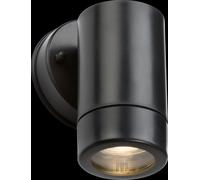 Netlighting Knightsbridge EAMON 230V IP54 GU10 Polycarbonate Single Wall light Black EA1BK Netlighting Black