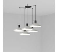 Luminosa Lighting Luminosa Kombo Cluster Pendant Ceiling Light Grey, E27
