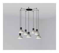 Luminosa Lighting Luminosa Kombo Cluster Pendant Ceiling Light Grey, E27