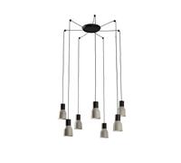 Luminosa Lighting Luminosa Kombo Grey Cluster Drop Ceiling Pendant 7 Light