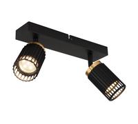 Netlighting Korben Twin Ceiling Spotlight Matt Black 2x GU10 Netlighting Black