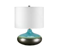 Netlighting Laguna 1 Light Small Table Lamp Graphite Turquoise E27 in Grey Netlighting Grey