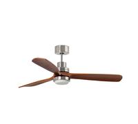 Luminosa Lighting Luminosa Lantau Extra Large 3000K Led Matt Nickel Dc Ceiling Fan 6 Speed