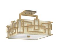 Netlighting Lanza 3 Light Semi Flush Mount Ceiling Light Brushed Bronze E27 Netlighting Bronze
