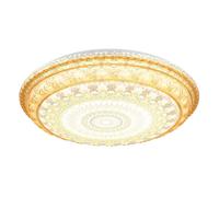 Netlighting Lazaro Integrated LED Semi Flush Ceiling Light Amber LED 27006000K in Orange Netlighting Orange