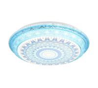 Netlighting Lazaro Integrated LED Semi Flush Ceiling Light Blue Matt LED 27006000K Netlighting Blue
