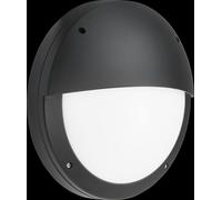 Netlighting LED Eyelid Bulkhead CCT Emergency & Daylight Sensor BlackV IP65 18W in Black Netlighting Black