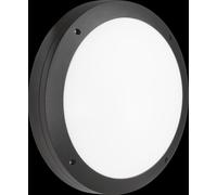 Netlighting LED Round Bulkhead CCT with Emergency & Microwave Sensor Black 230V IP65 18W Netlighting Black
