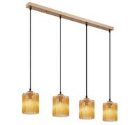 Netlighting Leeds Bar Pendant Ceiling Light Gold Colours Antique 4x E14 Netlighting Gold