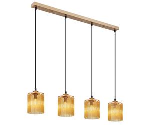 Netlighting Leeds Bar Pendant Ceiling Light Gold Colours Antique 4x E14 Netlighting Gold