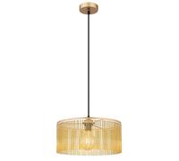 Netlighting Leeds Cylindrical Pendant Ceiling Light Gold Colours Antique 1x E27 Netlighting Gold