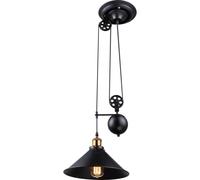 Netlighting Lenius Dome Pendant Ceiling Light Copper Colored 1x E27 in Black Netlighting Black