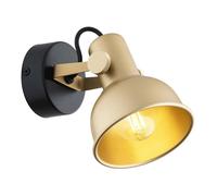 Netlighting Lenora Dome Wall Lamp Gold Black Netlighting Black