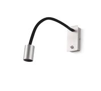Netlighting Leser LED Indoor Wall Light Reading Lamp Satin Nickel in Grey Netlighting Grey