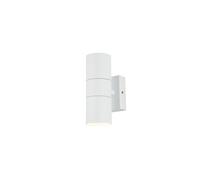 Netlighting Leto 2 Light Outdoor Up Down Wall Lamp White IP65 Netlighting White