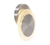 Netlighting Lido Integrated LED Wall Light Steel Brushed Transparent Machined in Grey Netlighting Grey