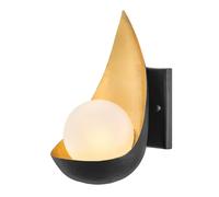 Lisa McDennon by Hinkley Ren 1 Light Wall Light Black Gold Netlighting Black One Size